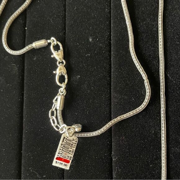 Brighton One Love Convertible Heart Necklace Silver NWT - Picture 9 of 13